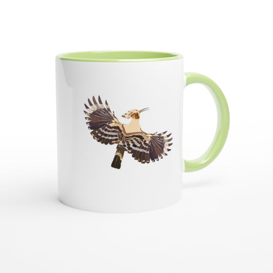 Flying bird White 11oz Ceramic Mug with Color Inside